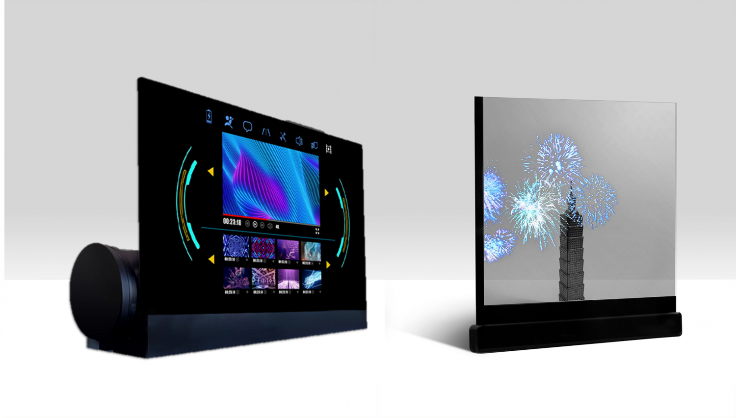 可卷式、折迭性、高透明